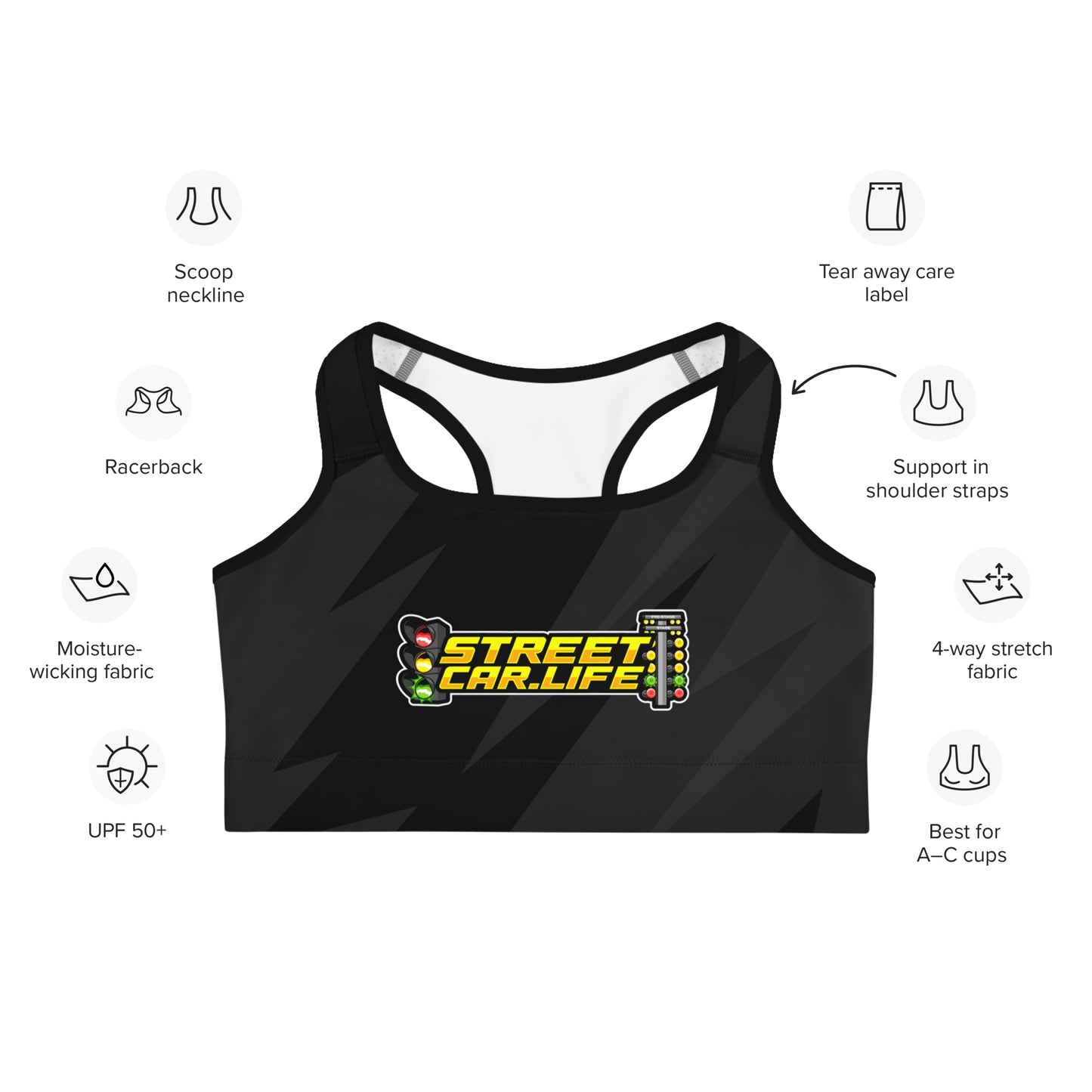 Streetcar.Life Logo Sports Bra